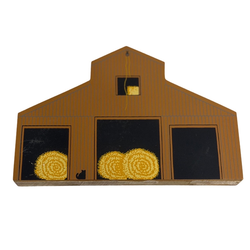 VTG‎ The Cat's Meow Village Southern Crib Barn Brown American Barn Series 1992